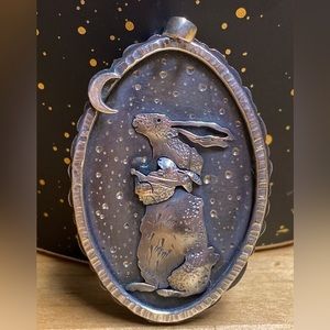 “How Much Do I Love You” Nutbrown Hares Pendant